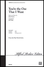 You're the One that I Want SAB choral sheet music cover